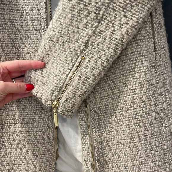 H&M Tan Wool Houndstooth Coat - Picture 6 of 10